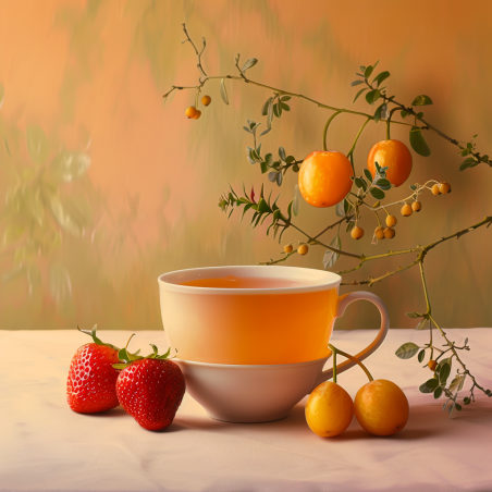 Rooibos fraise & mirabelle – Infusion douce & fruitée sans théine