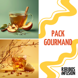 Duo Gourmand - Rooibos Pomme grillée cannelle et crème de caramel