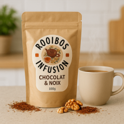 Rooibos chocolat & noix – Infusion gourmande sans théine