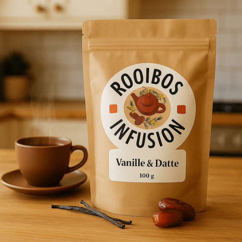 Rooibos vanille & datte – Infusion naturellement sucrée sans théine