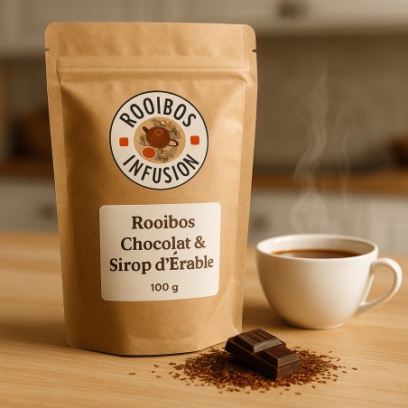Rooibos chocolat & sirop d’érable – Infusion gourmande sans théine
