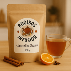 Rooibos cannelle & orange – Infusion épicée et fruitée sans théine