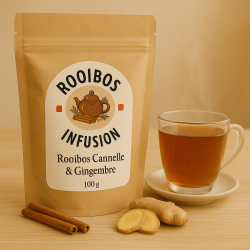 Rooibos cannelle & gingembre – Infusion épicée et réchauffante