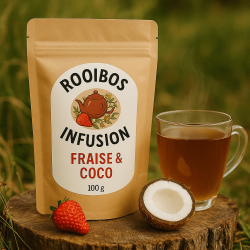 Rooibos Fraise Colada – Infusion fruitée & exotique sans théine