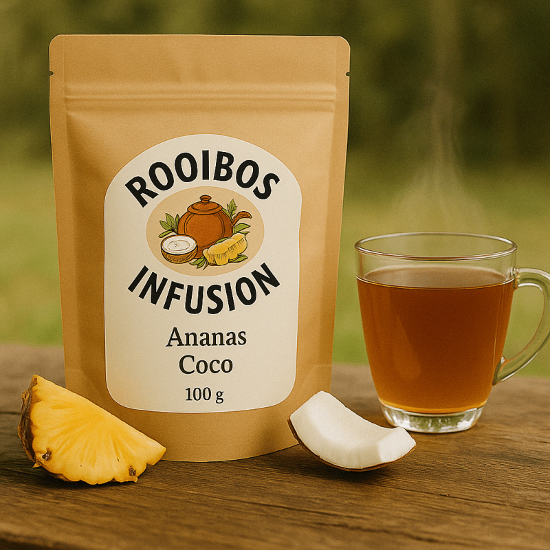 Rooibos Piña Colada – Infusion exotique ananas & coco sans théine