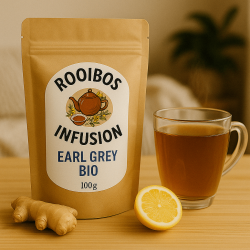 Rooibos Earl Grey Bio – Infusion bergamote sans théine & certifiée bio