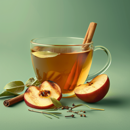 Rooibos pomme grillée & cannelle – Infusion chaleureuse sans théine