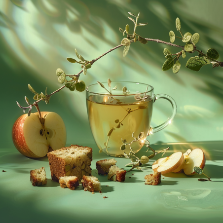 Rooibos pomme & gâteau – Infusion gourmande façon tarte sans théine
