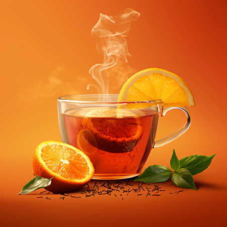 Rooibos citron-orange glacé – Infusion fraîche & désaltérante sans thé