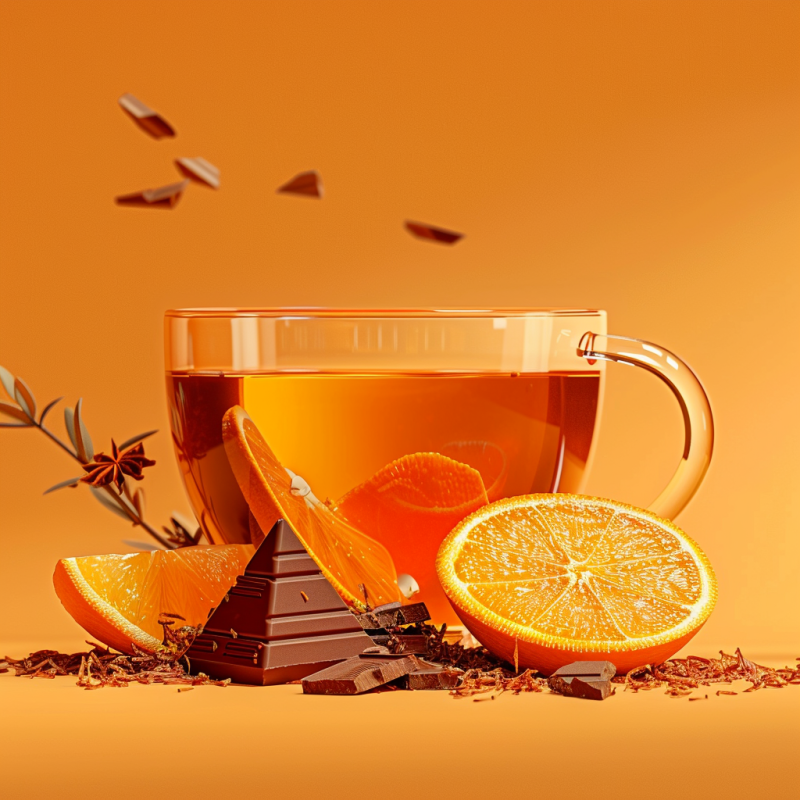 Rooibos orange chocolat – Infusion gourmande sans théine