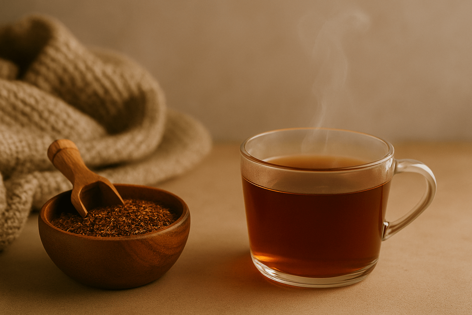 Boire du rooibos le soir
