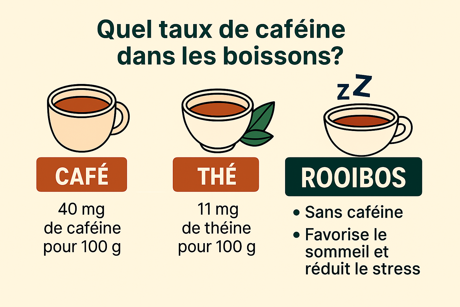 Quels sont les taux de caféine de vos boissons chaudes préférées ?